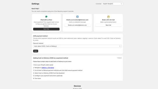 Devnzo Advance COD screenshot