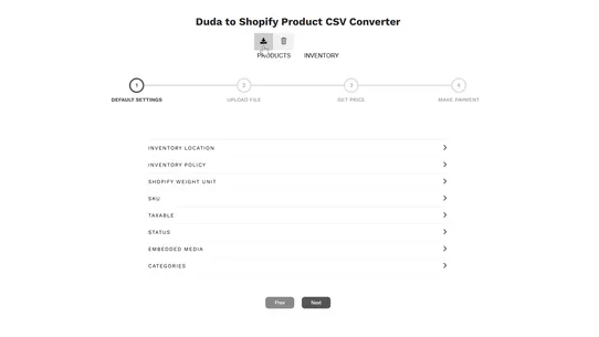 Vostari CSV Converter: Duda screenshot