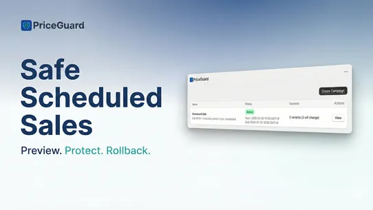 PriceGuard — Scheduled Pricing screenshot