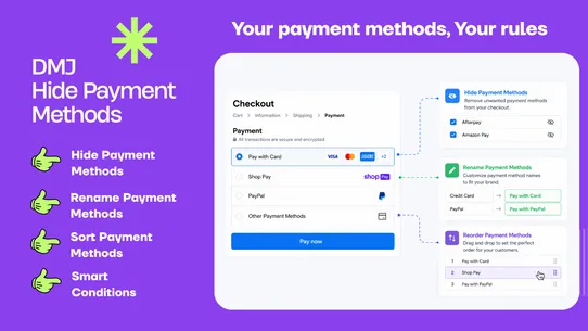 DMJ ‑ Hide &amp; Sort Payments screenshot