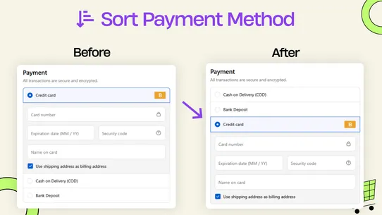 DMJ ‑ Hide &amp; Sort Payments screenshot