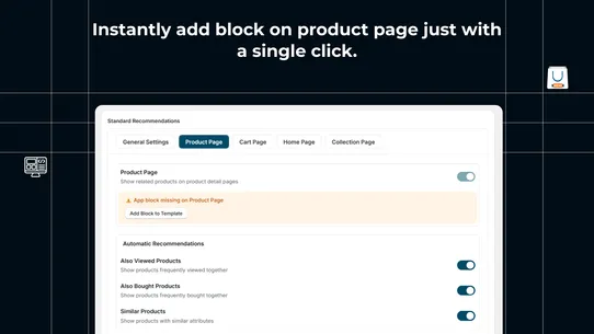 Milople Product Recommendation screenshot