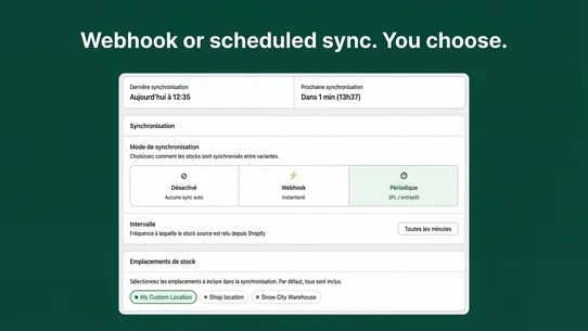 Variant Stock Sync screenshot