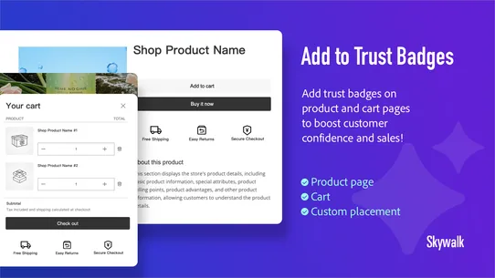 Skywalk Trust Badges screenshot