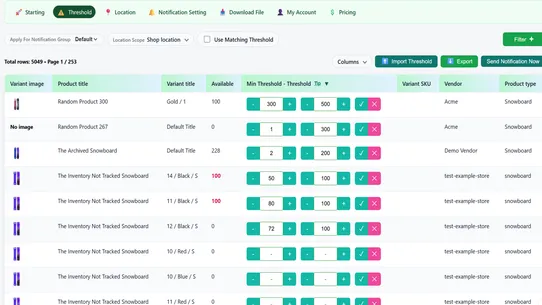 5Pro Stock Notification screenshot