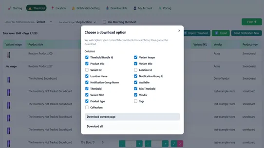5Pro Stock Notification screenshot