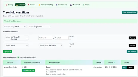 5Pro Stock Notification screenshot