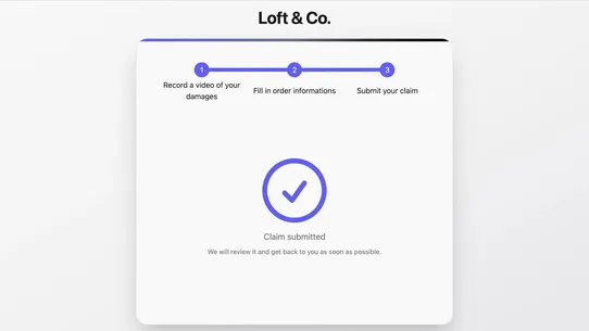 Safe returnless reimbursement screenshot