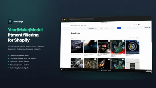 ViewForge: YMM Search &amp; Filter screenshot