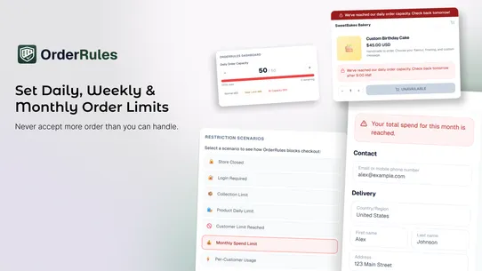 Order Rules ‑ Limit Sales screenshot