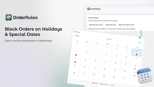 Order Rules ‑ Limit Sales screenshot
