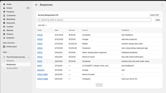 Sublime Post Purchase Survey screenshot