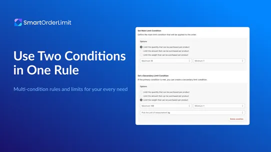 Order Limit Smarter screenshot