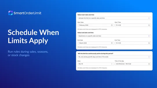 Order Limit Smarter screenshot
