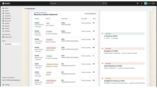 DelayRadar screenshot