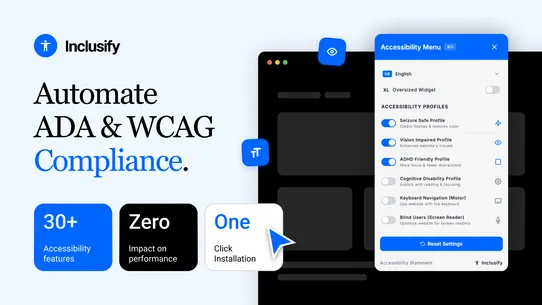 Inclusify ADA WCAG Compliance screenshot