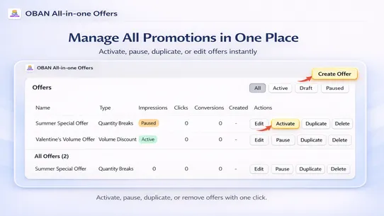 Oban All‑in‑one Offers screenshot