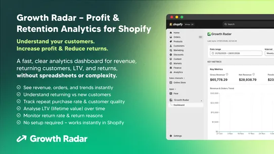 Growth Radar screenshot
