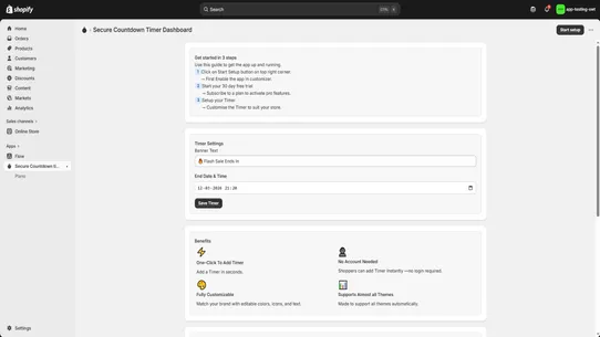 Secure Countdown Timer screenshot