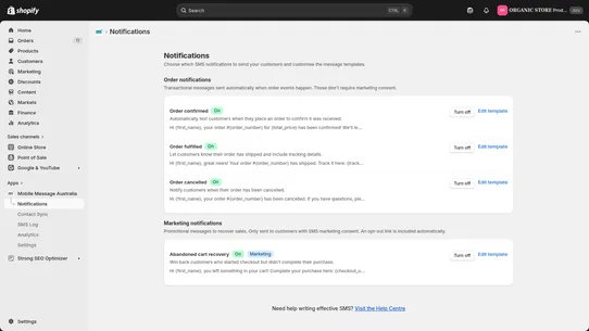 Mobile Message Australia screenshot