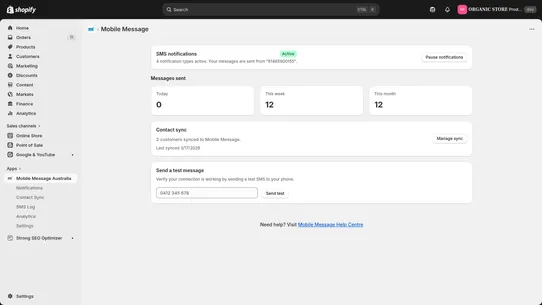 Mobile Message Australia screenshot