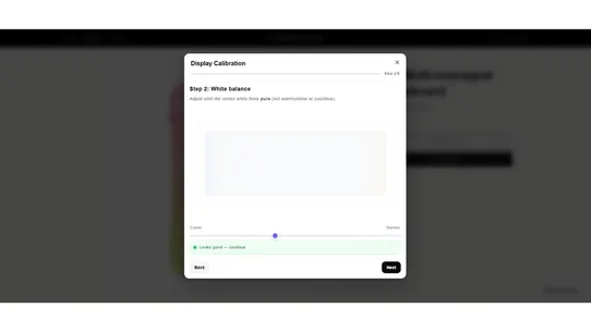 TrueHue Calibration screenshot