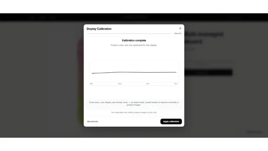 TrueHue Calibration screenshot