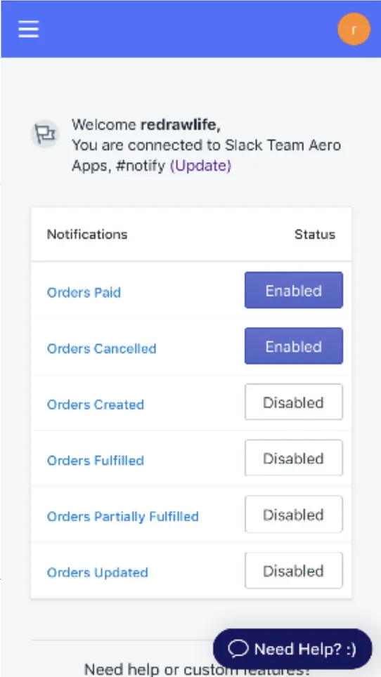 Notify ‑ Slack Notifications screenshot