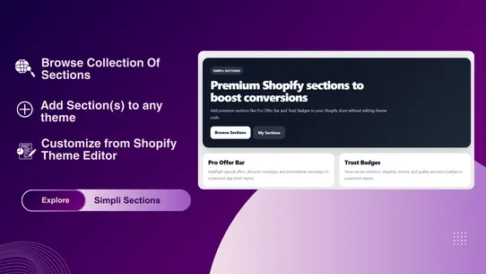 Simpli Sections screenshot