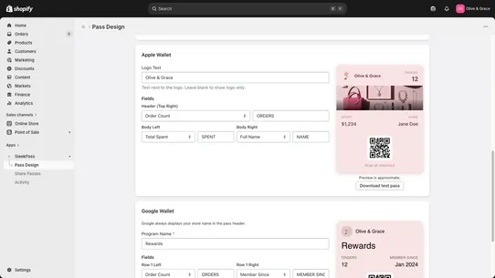 SleekPass screenshot