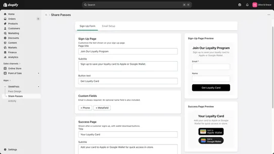 SleekPass screenshot