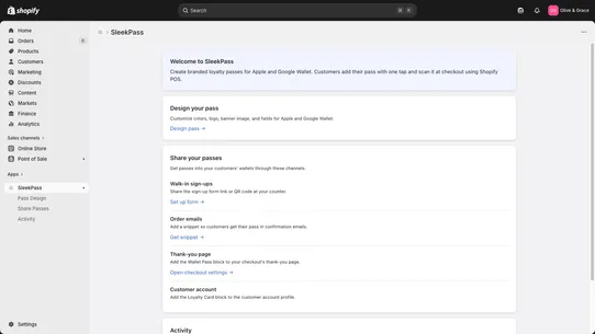 SleekPass screenshot