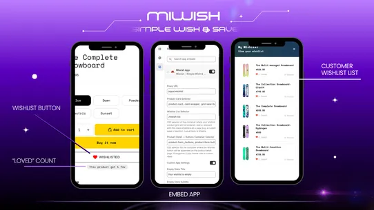 Miwish ‑ Simple Wish &amp; Save screenshot