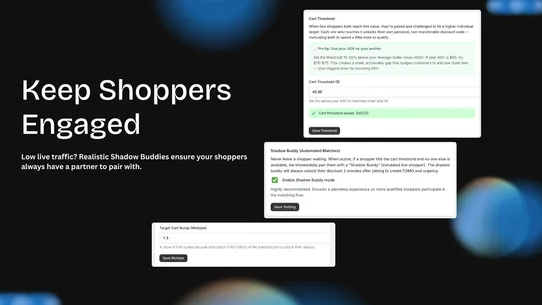 BuddyBoost: Cart Goals screenshot