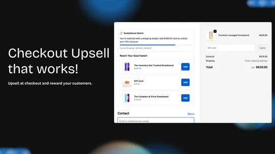 BuddyBoost: Cart Goals screenshot