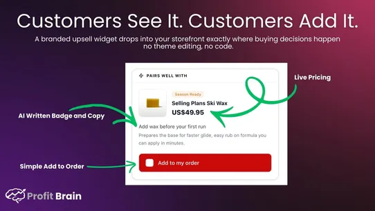 Profit Brain – AI Cross Sell screenshot