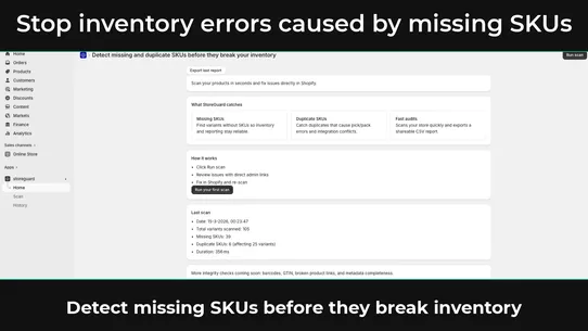 StoreGuard – Find Missing SKUs screenshot