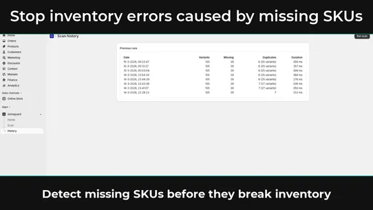 StoreGuard – Find Missing SKUs screenshot