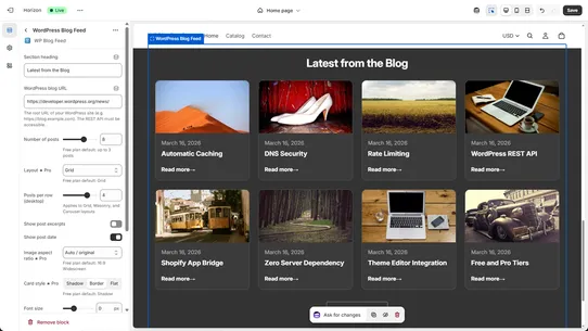 Tidykit WP Blog Feed screenshot