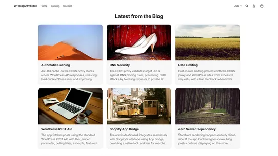 Tidykit WP Blog Feed screenshot