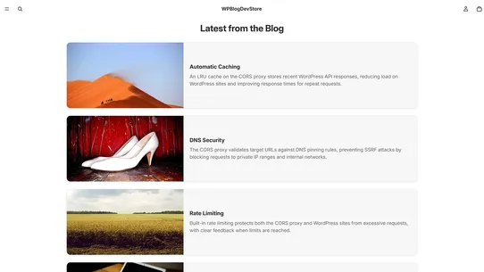 Tidykit WP Blog Feed screenshot