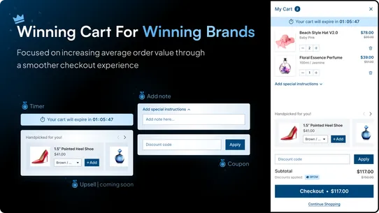 Pumper AI Slide Cart Drawer screenshot
