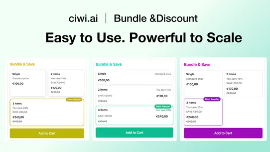 Ciwi.ai ‑ Bundles &amp; Discounts screenshot