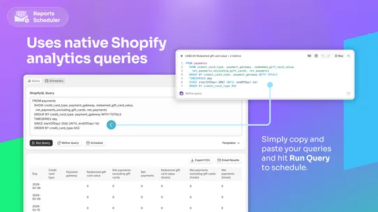 MTC: Reports Scheduler screenshot