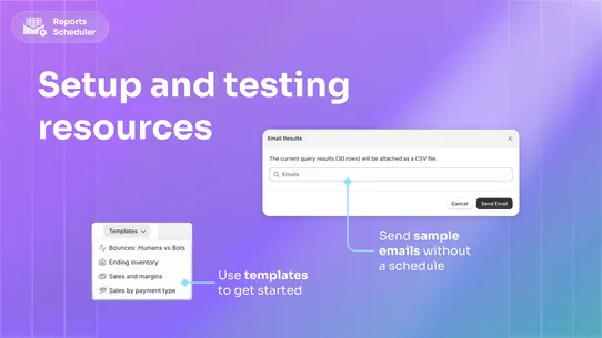 MTC: Reports Scheduler screenshot