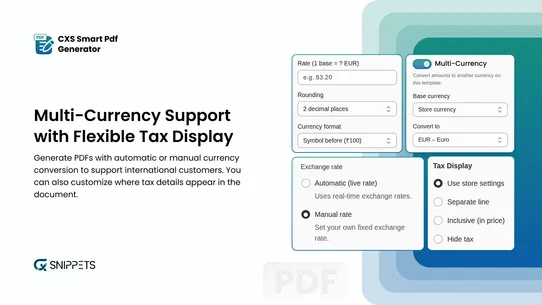 CXS Smart PDF Generator screenshot