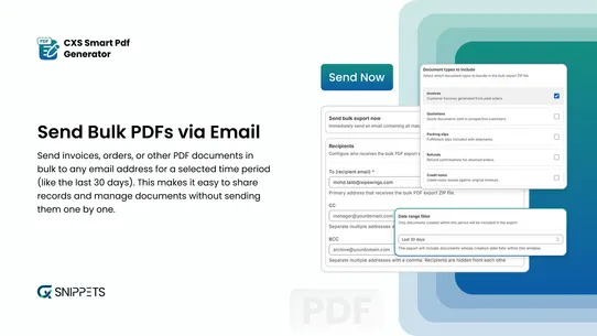 CXS Smart PDF Generator screenshot