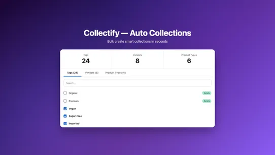 Collectify ‑ Auto Collections screenshot