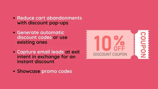 CouponZ: Discount Pop Up Email screenshot