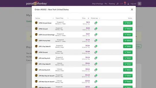 Parcel Monkey Pro screenshot
